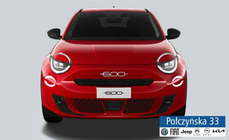 Fiat 600 1.2 100 KM DCT6 Hybrid | wersja 600 | Czerwony