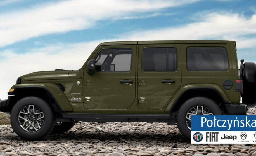 Jeep Wrangler SAHARA 2.0 Turbo 272 KM ATX 4WD |Sarge Green zielony |MY24