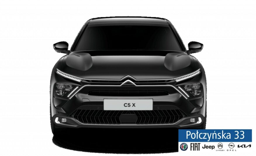 Citroen C5X 1.2 Purtech 130 KM AT8|Plus|Automat|Czarna perła|Grzane fotele i szyba