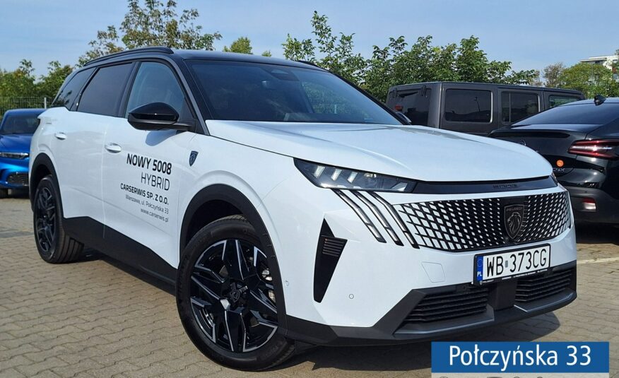 Peugeot 5008 1.2 Hybrid 136 KM eDCS6 GT | Pakiet Bezpieczeństwo |Nowy Model|Demo