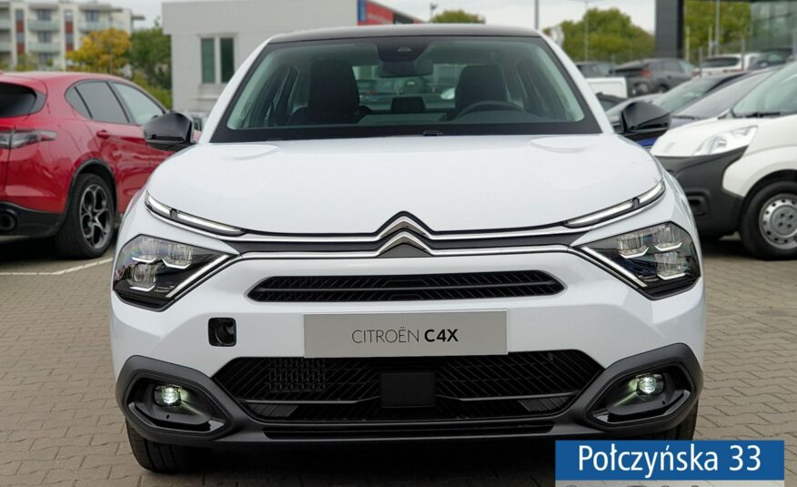 Citroen C4X 1.2 Purtech 130 KM AT8 Plus | Grzane fotele i szyba | Czarny dach