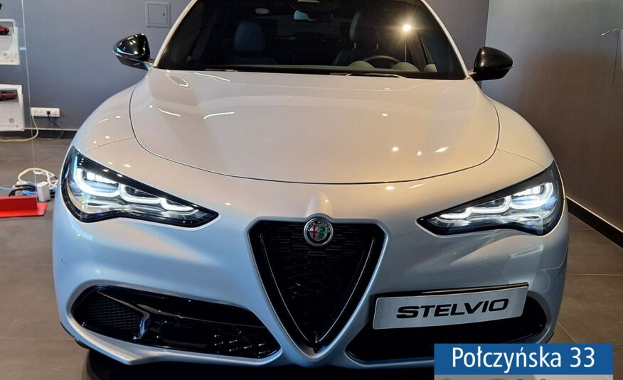 Alfa Romeo Stelvio Veloce Q4 AT 2.0 280 KM|Moonlight Grey| Skóra|Premium Theatre Sound