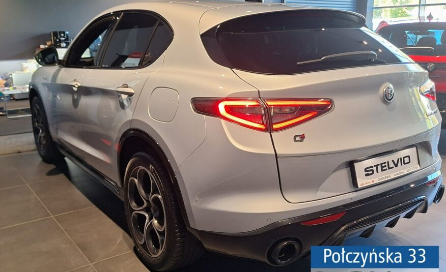 Alfa Romeo Stelvio Veloce Q4 AT 2.0 280 KM|Moonlight Grey| Skóra|Premium Theatre Sound