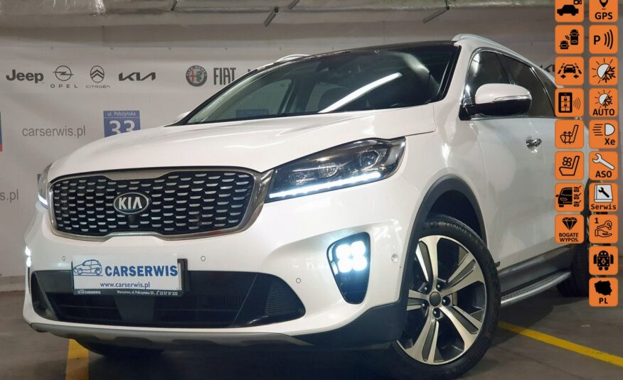 Kia Sorento Salon Polska, 1-wszy użytkownik, GT-LINE,  Serwis, Vat 23%