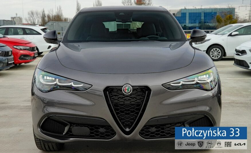 Alfa Romeo Stelvio Veloce Q4 AT 2.0 280 KM|Vesuvio Grey |Pak Techno/ Ele. bagażnik|2024