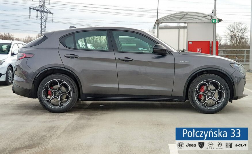 Alfa Romeo Stelvio Veloce Q4 AT 2.0 280 KM|Vesuvio Grey |Pak Techno/ Ele. bagażnik|2024