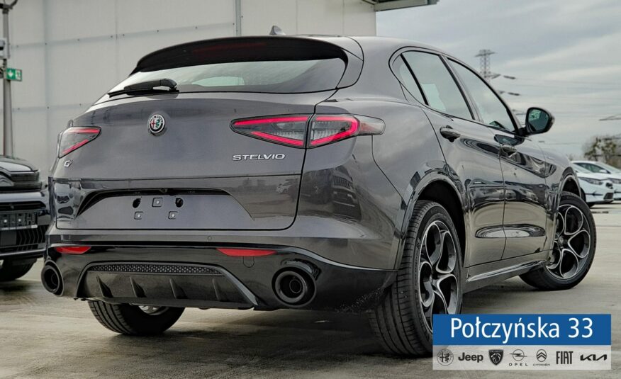 Alfa Romeo Stelvio Veloce Q4 AT 2.0 280 KM|Vesuvio Grey |Pak Techno/ Ele. bagażnik|2024