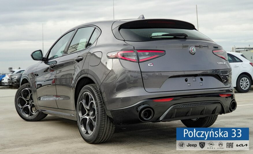 Alfa Romeo Stelvio Veloce Q4 AT 2.0 280 KM|Vesuvio Grey |Pak Techno/ Ele. bagażnik|2024