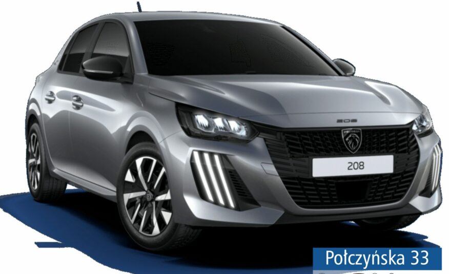 Peugeot 208 1.2 Puretech 100 KM MT6 Style | Szary Artense |2024