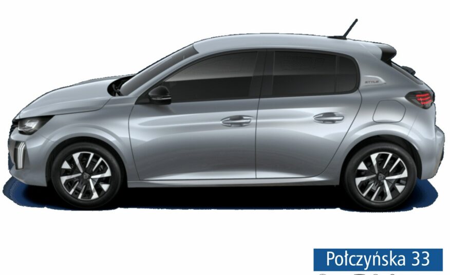 Peugeot 208 1.2 Puretech 100 KM MT6 Style | Szary Artense |2024