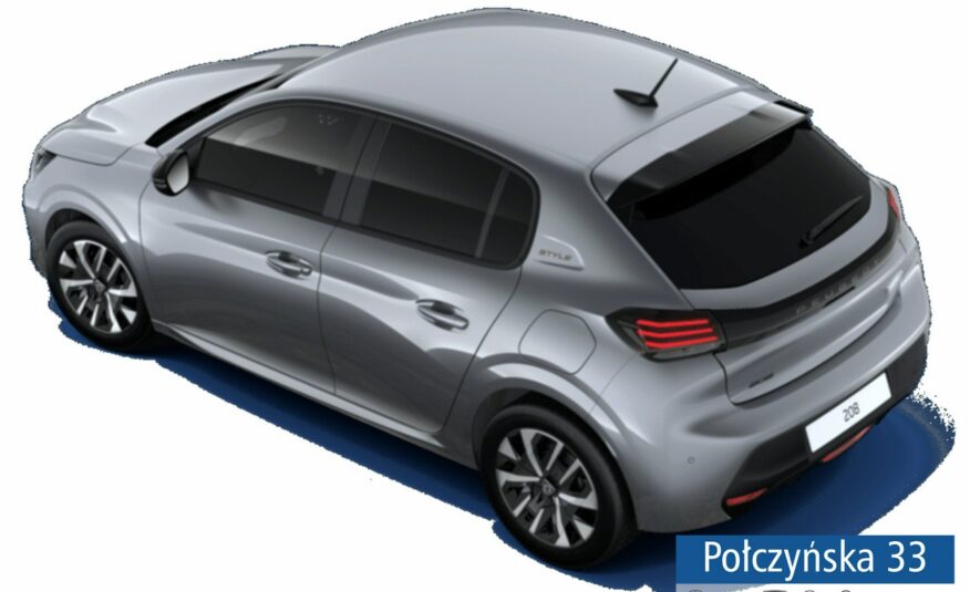 Peugeot 208 1.2 Puretech 100 KM MT6 Style | Szary Artense |2024