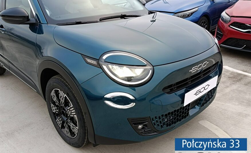 Fiat 600 1.2 100 KM DCT6 Hybrid | wersja 600 | Pakiet Styl i Komfort |Turkusowy