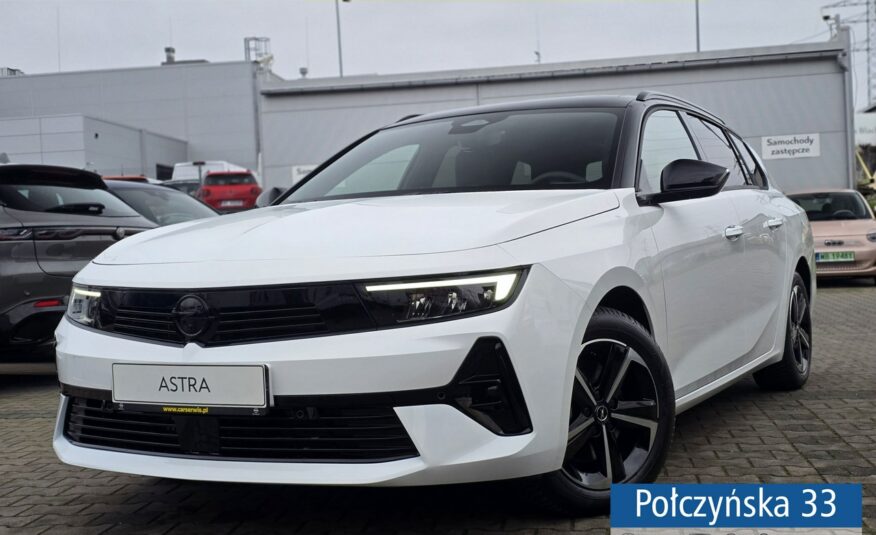 Opel Astra ST GS 1.2 Hybrid eDTC6 136 KM S/S | Biały | Pakiet Zimowy | 2024