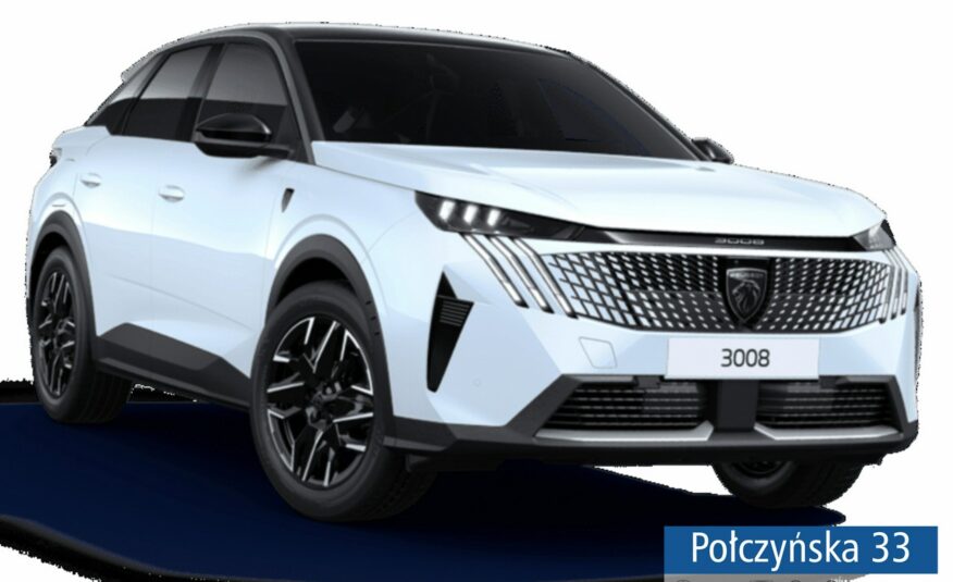 Peugeot 3008 1.2 Hybrid 136 KM eDCS6 GT|Pak. Zimowy, HiFi, Bezpieczeństwo|Biały