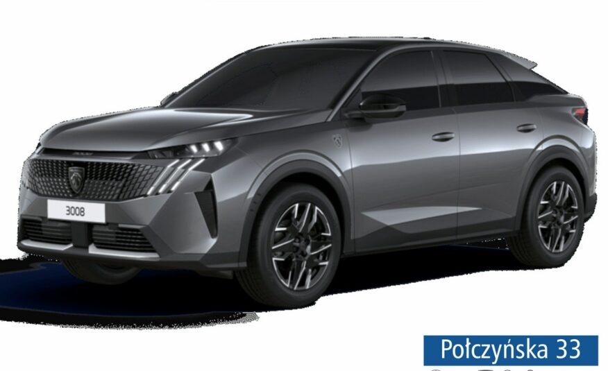 Peugeot 3008 1.2 Hybrid 136 KM eDCS6 GT|Pak. Zimowy, Bezpieczeństwo|Szary Titane