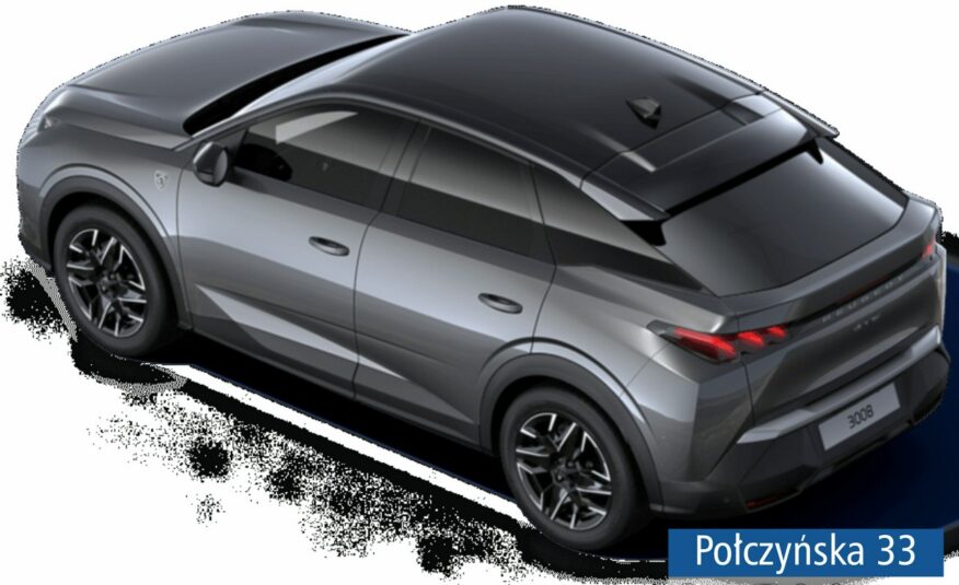 Peugeot 3008 1.2 Hybrid 136 KM eDCS6 GT|Pak. Zimowy, Bezpieczeństwo|Szary Titane