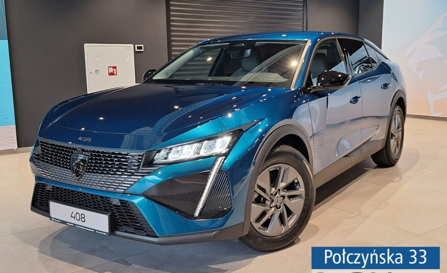 Peugeot 408 Hybrid 136 KM S&S Allure eDCS6|Pak. Bezpieczeństwo, Łączność, Zimowy