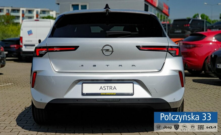 Opel Astra Edition 1.2 AT8 130KM S/S | Srebrny Kristall | Grzane fotele | 2024