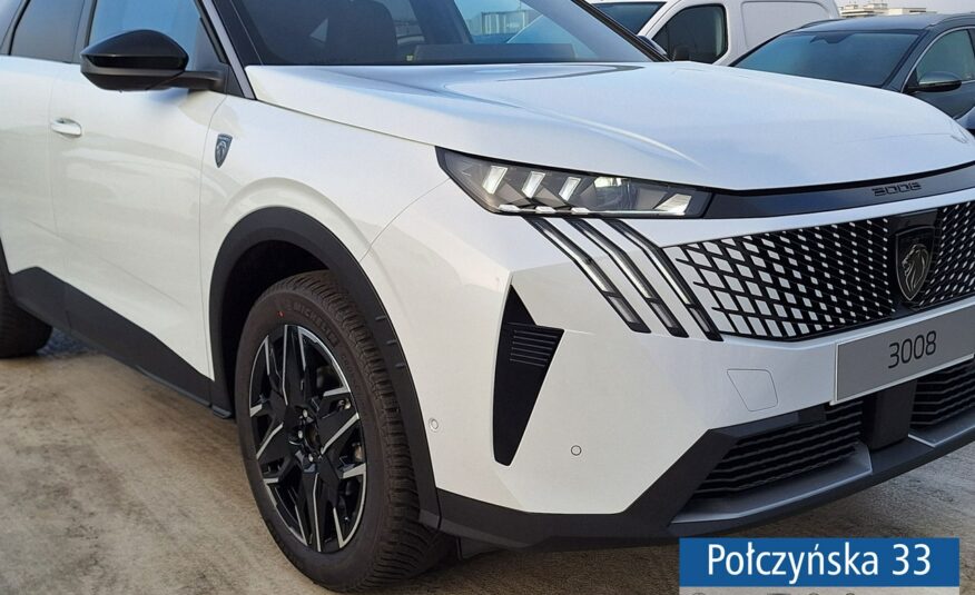 Peugeot 3008 1.2 Hybrid 136 KM eDCS6 GT|Pak. Zimowy, HiFi, Bezpieczeństwo|Biały