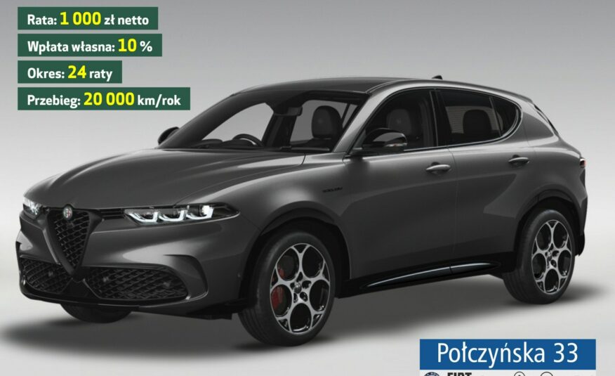 Alfa Romeo Tonale Veloce 1.3 280 AT6 KM PHEV|Techno/Premium Sound|Abonament  1000 zł/mc