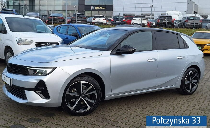 Opel Astra GS 1.2 AT8 130KM S/S | Srebrny |  Alarm | Polisa za 1 zł