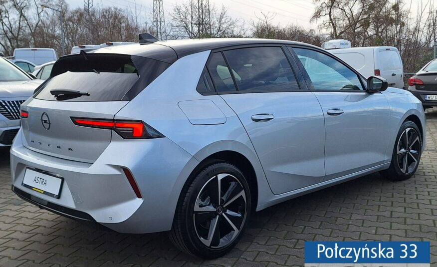 Opel Astra GS 1.2 AT8 130KM S/S | Srebrny |  Alarm | Polisa za 1 zł