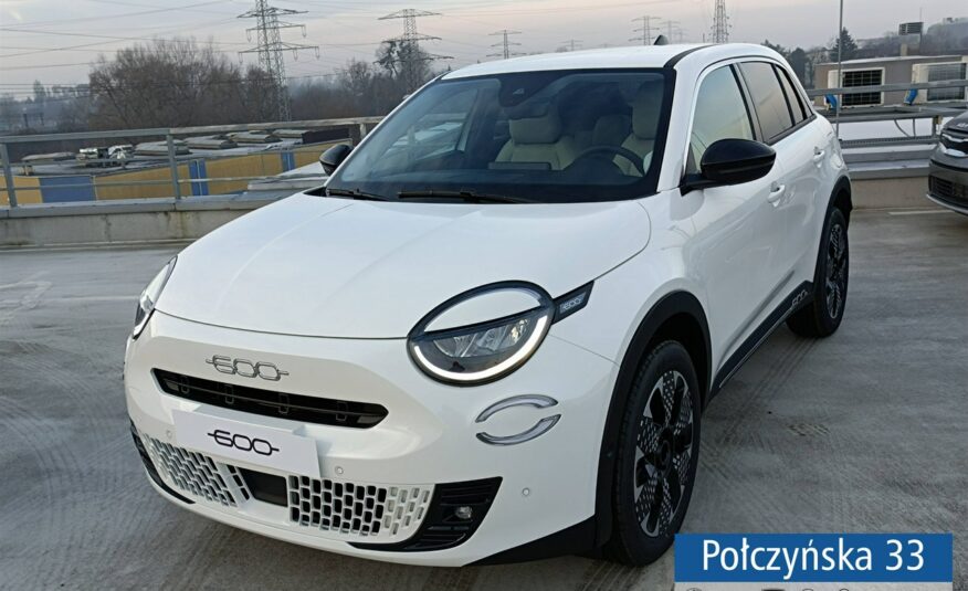 Fiat 600 1.2 100 KM DCT6 Hybrid | wersja La Prima| Ubezpieczenie za 1 zł