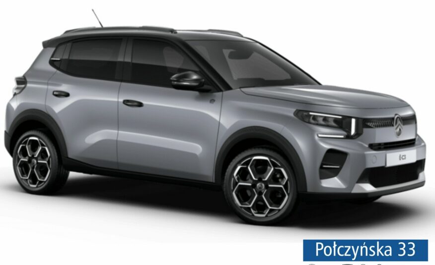 Citroen C3 Elektryczny 113 KM 44,2 kWh wersja Max | Szary | Nowy model 2024