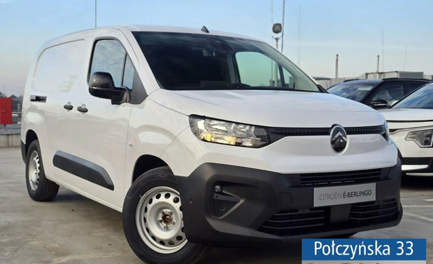 Citroen e-Berlingo 136 KM Van Long 750 kg 50 kWh | Koło zapasowe | Pak. Comfort Connect