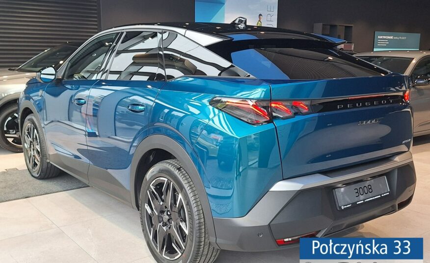 Peugeot 3008 1.2 Hybrid 136 KM eDCS6 GT | Pakiet Bezpieczeństwo | Polisa za 1 %