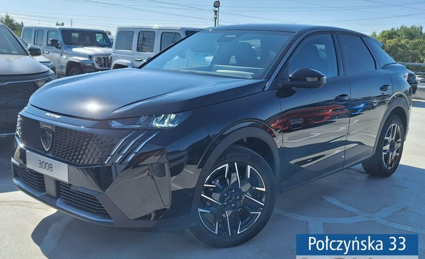 Peugeot 3008 1.2 Hybrid 136 KM eDCS6 Allure|Pak. Bezpiecz, Panorama|Polisa za 1 %