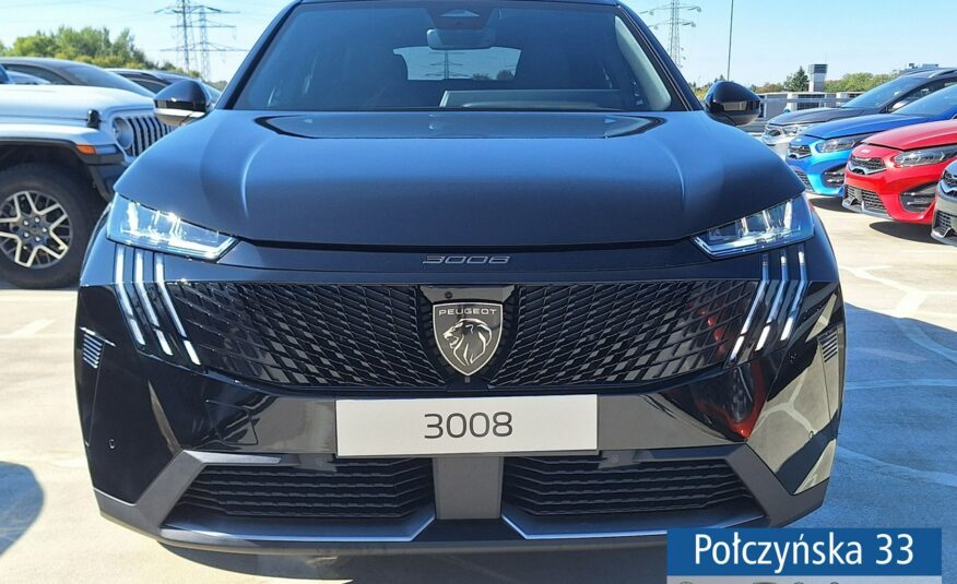 Peugeot 3008 1.2 Hybrid 136 KM eDCS6 Allure|Pak. Bezpiecz, Panorama|Polisa za 1 %