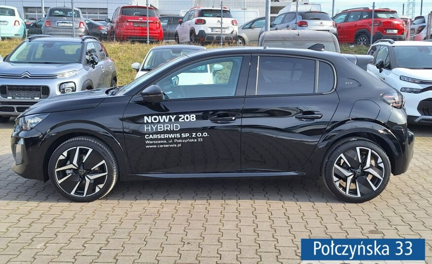 Peugeot 208 1.2 Hybrid 100 KM eDCS6 GT|Kamera 360 st.|Navi|Drive Assist Plus|Demo