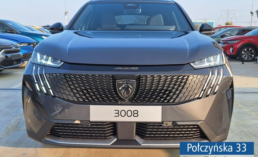 Peugeot 3008 1.2 Hybrid 136 KM eDCS6 Allure|Pak. Zim, Bezpieczeństwo|Polisa za 1 %