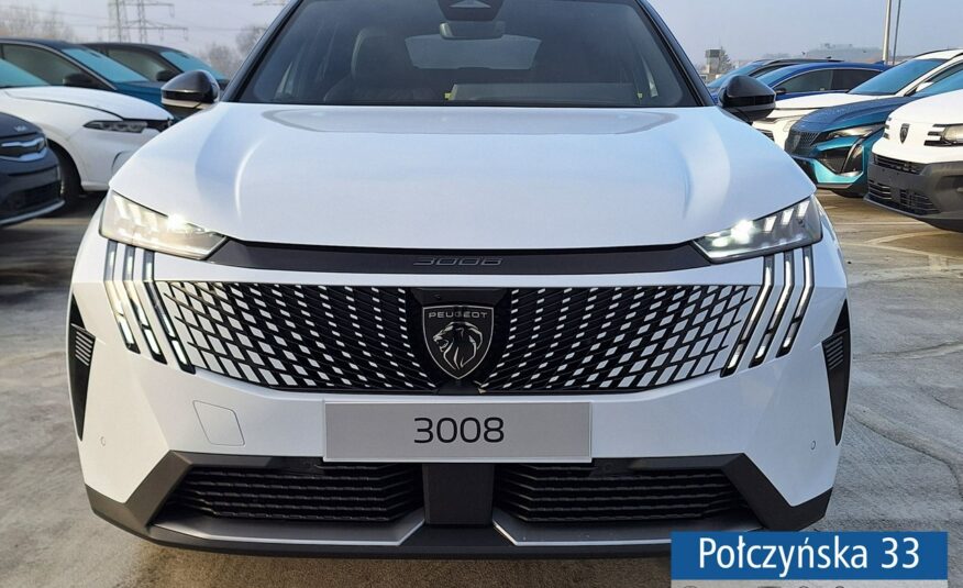 Peugeot 3008 1.2 Hybrid 136 KM eDCS6 GT|P. Zim, HiFi, Bezpieczeństwo|Polisa za 1 %