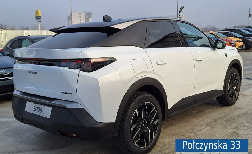 Peugeot 3008 1.2 Hybrid 136 KM eDCS6 GT|P. Zim, HiFi, Bezpieczeństwo|Polisa za 1 %