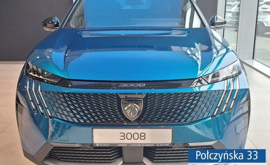 Peugeot 3008 1.2 Hybrid 136 KM eDCS6 GT|Pak. Zimowy, Bezpieczeństwo|Polisa za 1 %