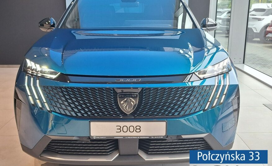 Peugeot 3008 1.2 Hybrid 136 KM eDCS6 GT|Pak. Zimowy, Bezpieczeństwo|Polisa za 1 %