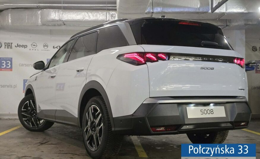 Peugeot 5008 1.2 Hybrid 136 KM eDCS6 GT|Pak. Bezpieczeństwo, Zimowy|Polisa za 1 %