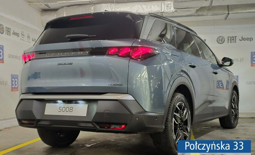 Peugeot 5008 1.2 Hybrid 136 KM eDCS6 GT|Pak. Bezp, Zimowy|Hak|Polisa za 1 %