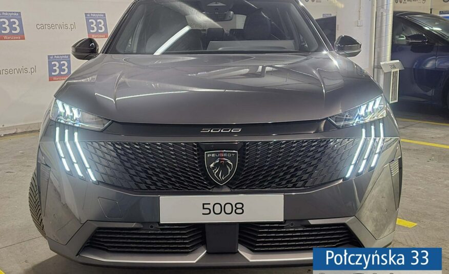 Peugeot 5008 1.2 Hybrid 136 KM eDCS6 GT|Pak. Bezp, Zimowy|Hak|Polisa za 1 %