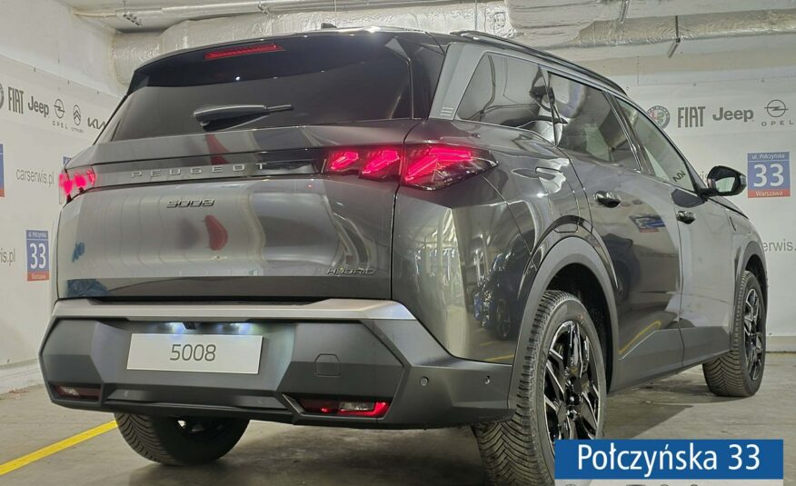 Peugeot 5008 1.2 Hybrid 136 KM eDCS6 GT|Pak. Bezp, Zimowy|Hak|Polisa za 1 %