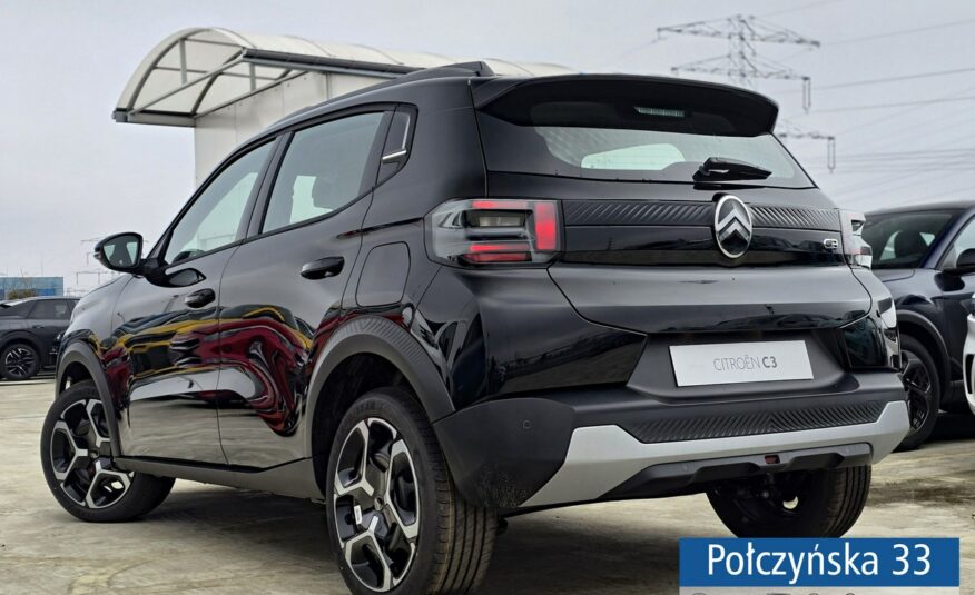 Citroen C3 1.2 Turbo 100 KM | wersja You Pack Plus |Noir Perla Nera |2024