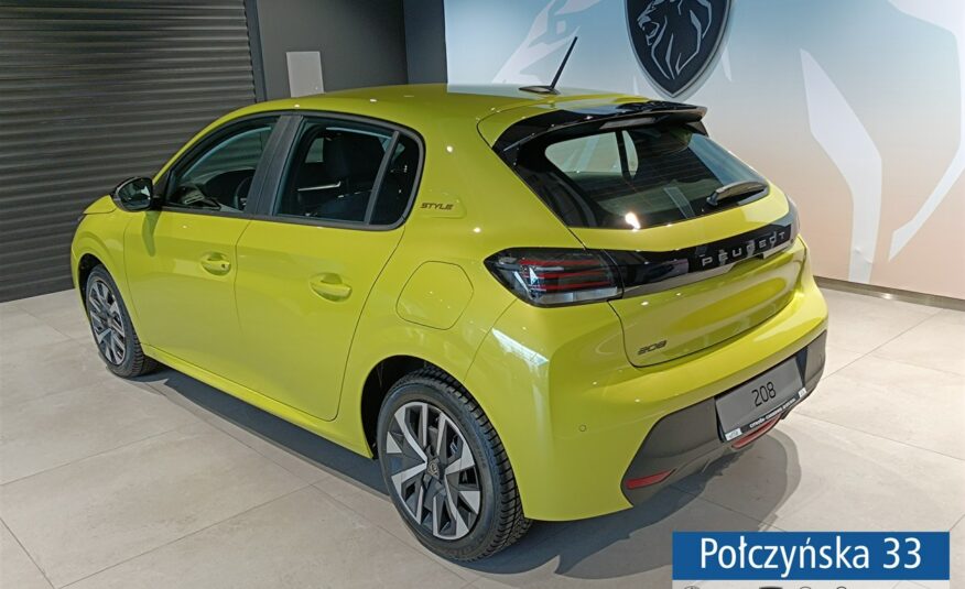 Peugeot 208 1.2 Hybrid 110 KM eDCS6 Style | Limonka |2024