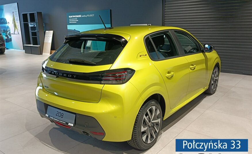 Peugeot 208 1.2 Hybrid 110 KM eDCS6 Style | Limonka |2024