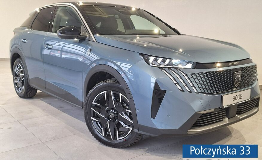 Peugeot 3008 1.2 Hybrid 145 KM eDCS6 GT|P. Zim, HiFi, Bezpieczeństwo|Polisa za 1 %