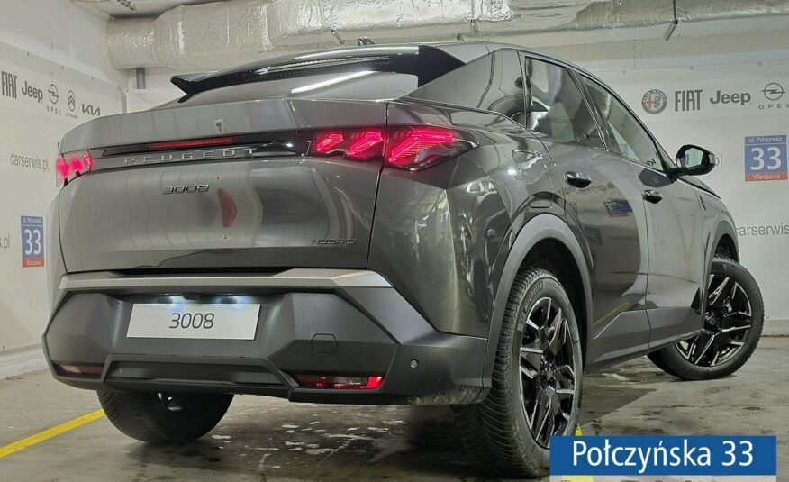 Peugeot 3008 1.2 Hybrid 145 KM eDCS6 GT|Pak. Zimowy, Bezpieczeństwo|Polisa za 1 %