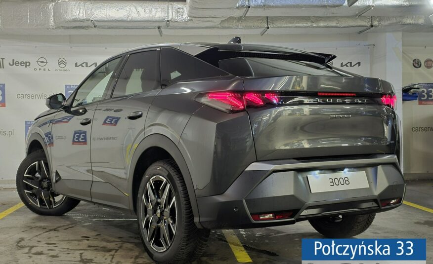 Peugeot 3008 1.2 Hybrid 145 KM eDCS6 GT|Pak. Zimowy, Bezpieczeństwo|Polisa za 1 %