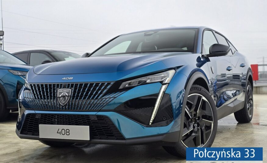 Peugeot 408 1.2 Hybrid 145 KM eDCT6 GT | Niebieski | Pakiet Bezpieczeństwo | Demo