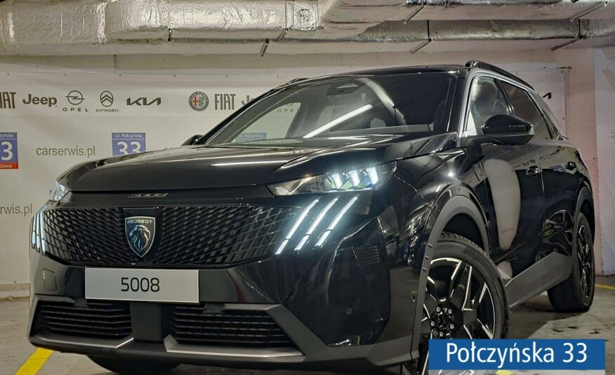 Peugeot 5008 1.2 Hybrid 145 KM eDCS6 GT|Pak. Bezp, Zimowy, Panorama|Polisa za 1 %